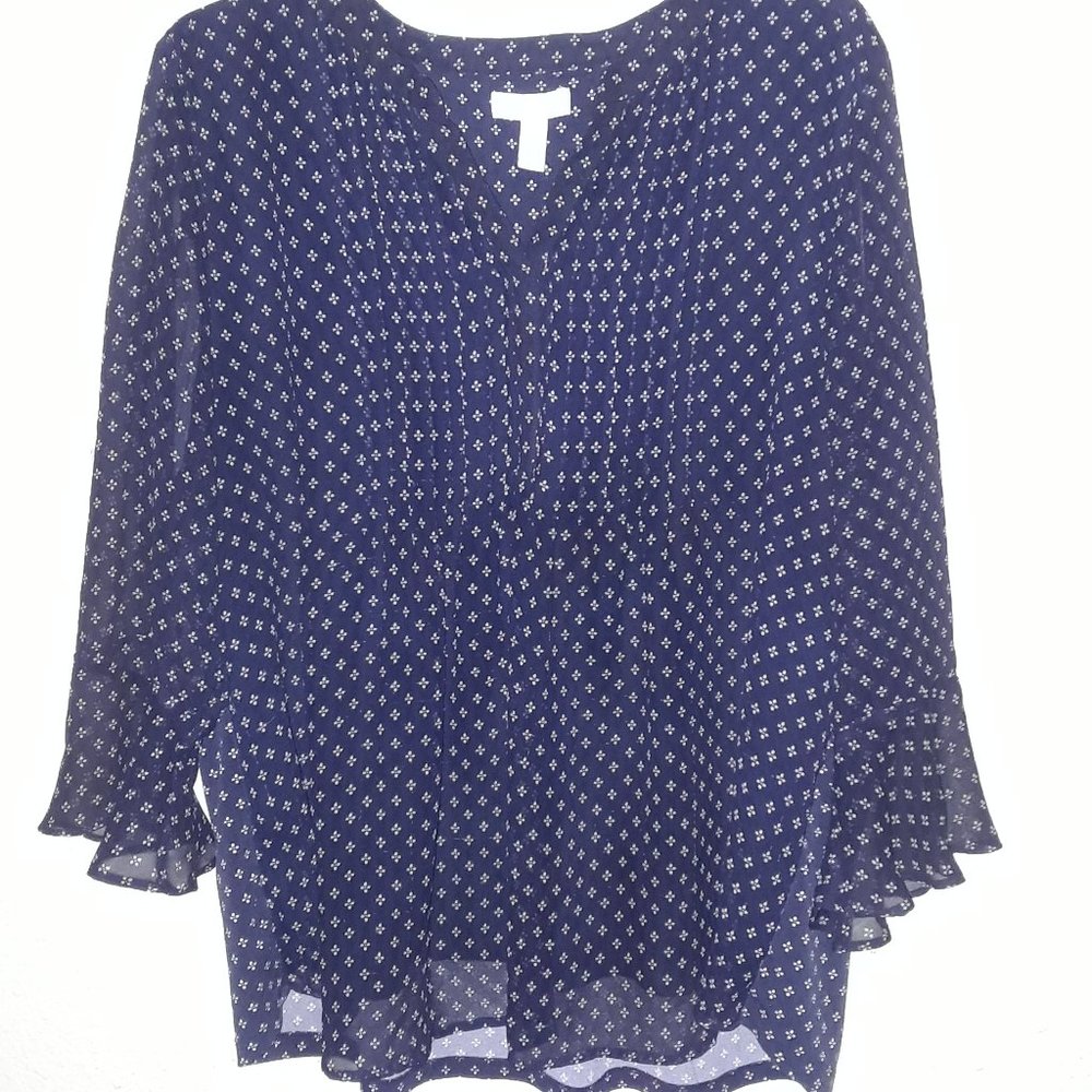 Charter Club - Navy and white blouse